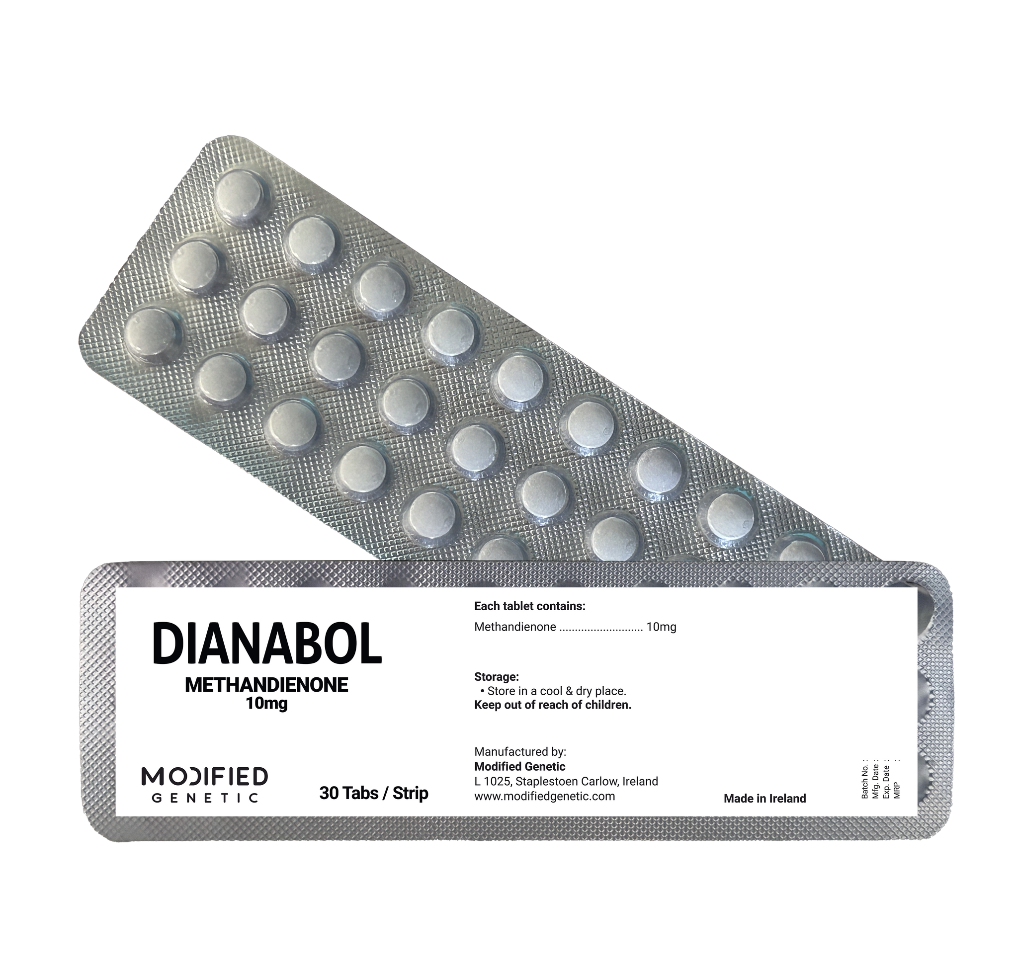 Dianabol 10mg by Modified Genetic - 30 Tablets